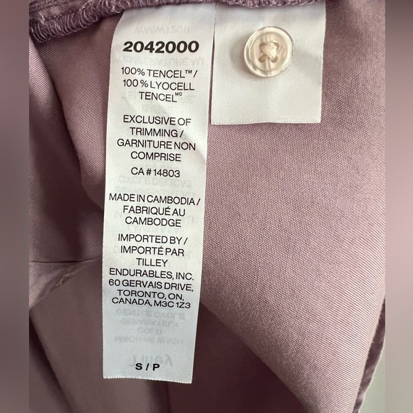 Short-Sleeve Button-Down Shirt in Dusty Mauve - Picture 5 of 5